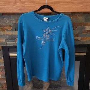 2x Dragon bling Harley LS shirt